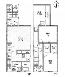 クレイドルガーデン池田市 豊島北２丁目 新築一戸建て4棟1号棟