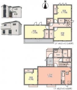 ハートフルタウン高槻市 東五百住町３丁目 新築一戸建て３棟２号棟